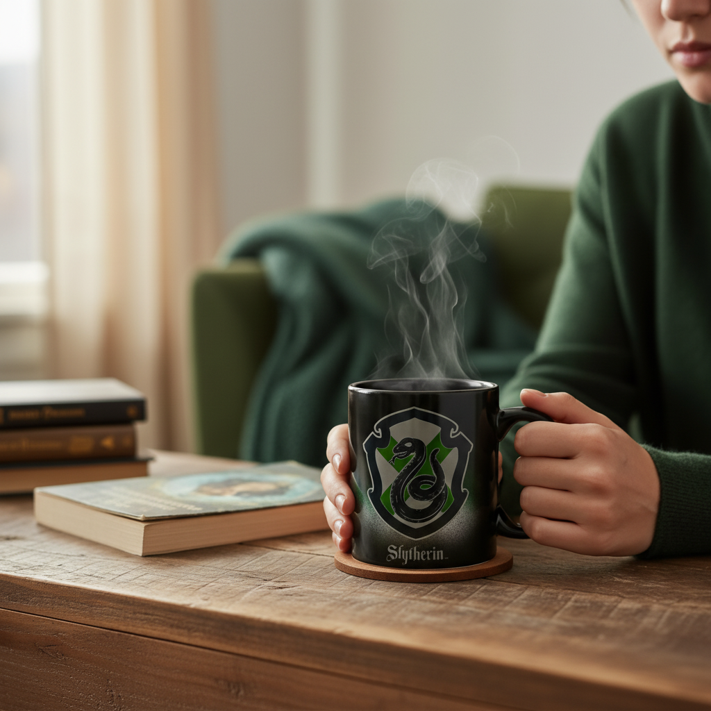 Harry Potter Slytherin 20oz Heat Reveal Ceramic Coffee Mug