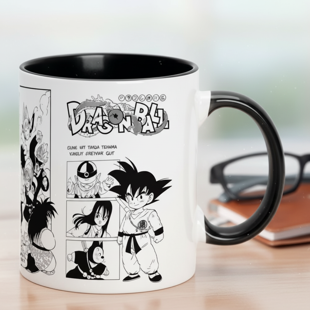 Dragon Ball Water Cup Anime Son Goku Coffee Mark Cup Cartoon Kawaii Milk Ceramic Mugs
