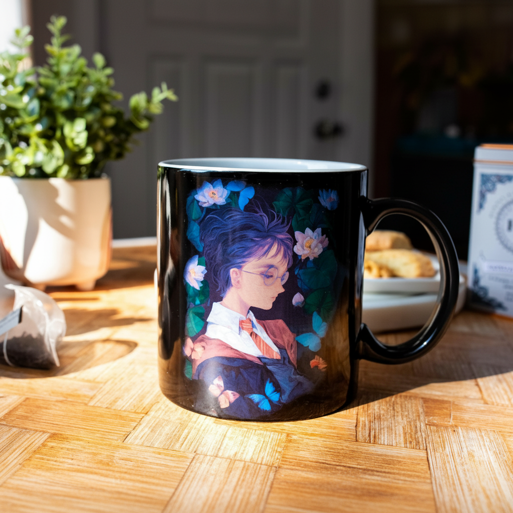 Harry Potter and Hermione Granger Anime-Style Ceramic Mug