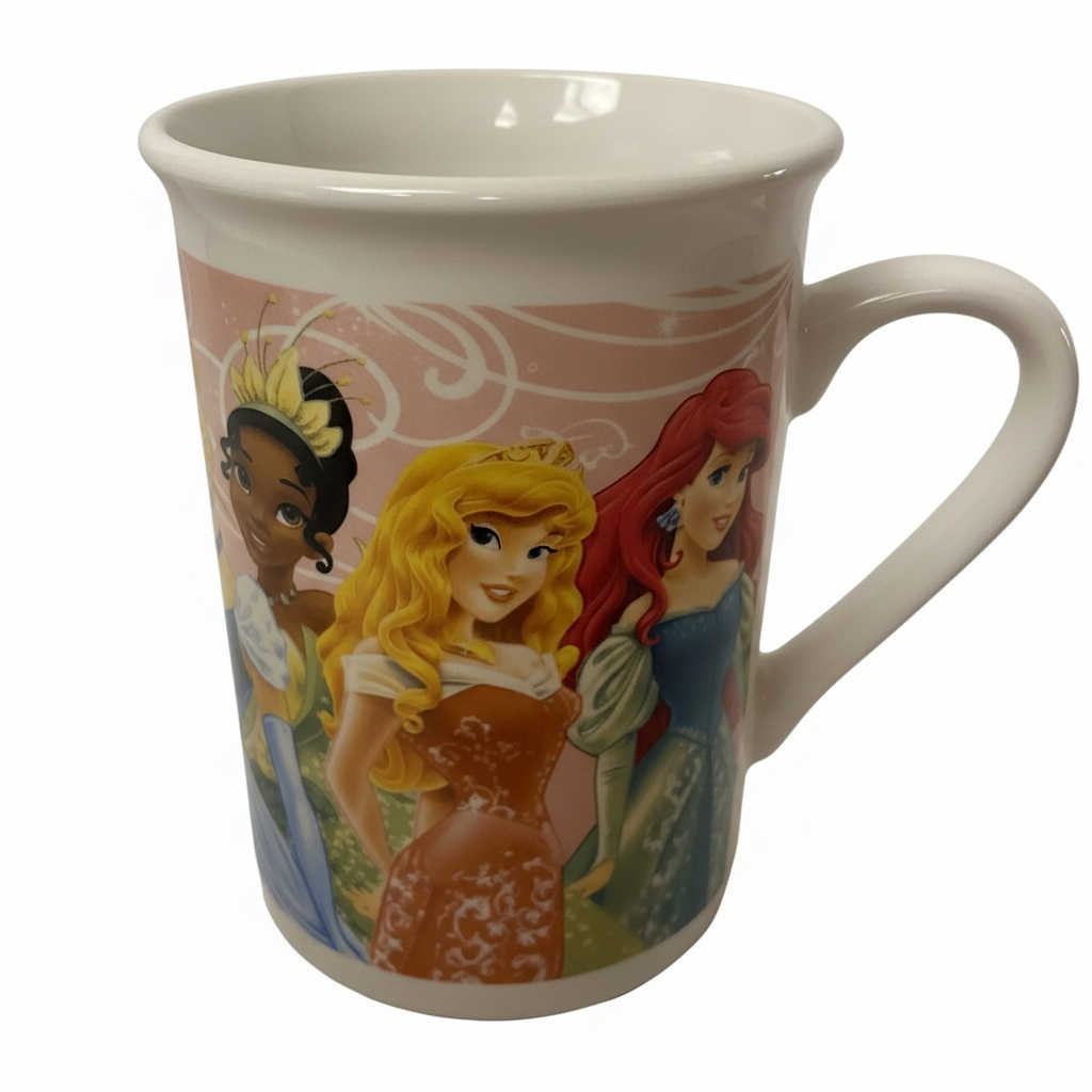 Princess Coffee Cup Mug Rapunzel Snow White Cinderella Aurora Ariel 
