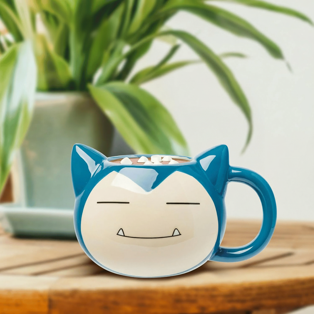 Pokemon Snorlax Face Ceramic 3D Sculpted Mug