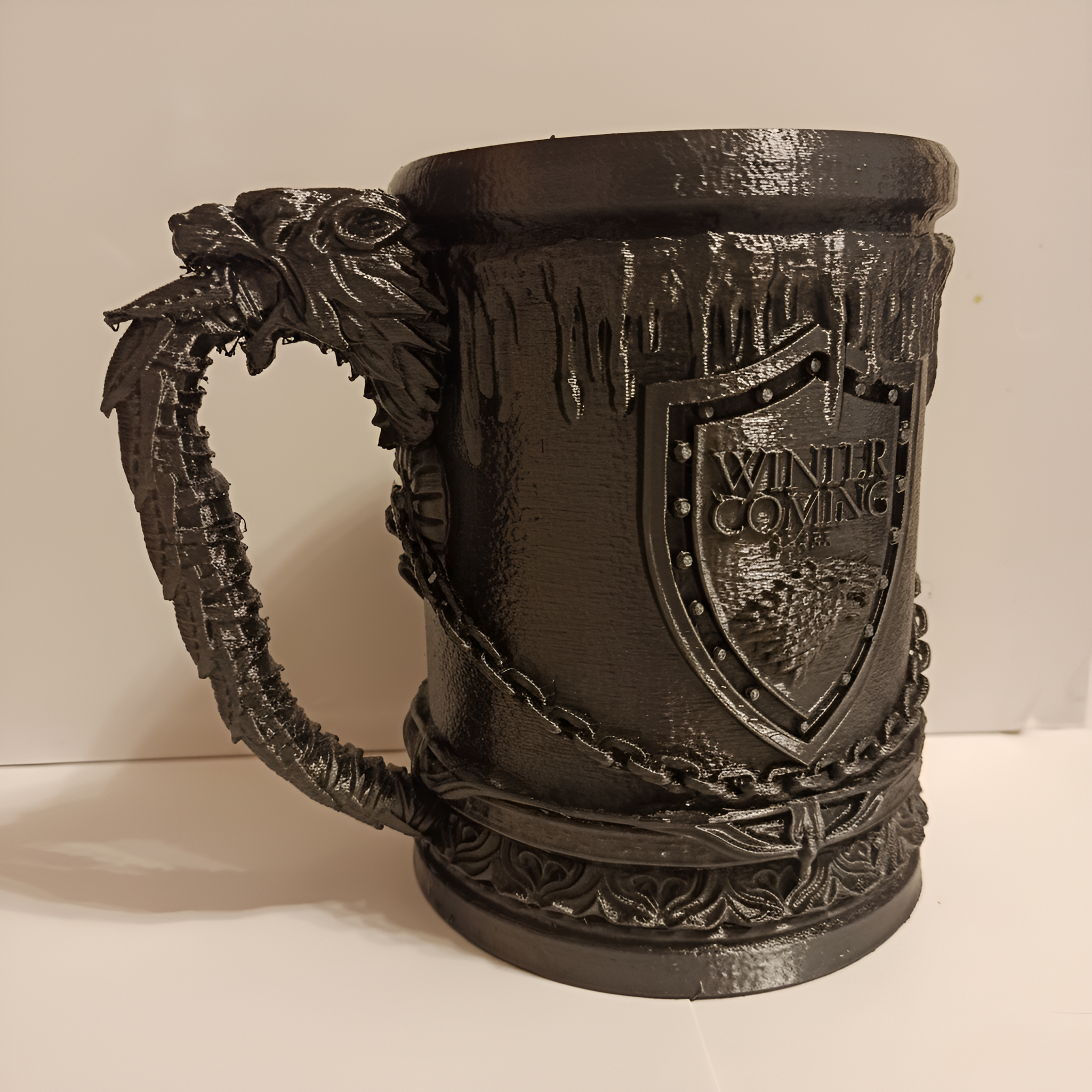 Winter Is Coming Text Print Stark House Game Of Thrones 3D Tankard Mug