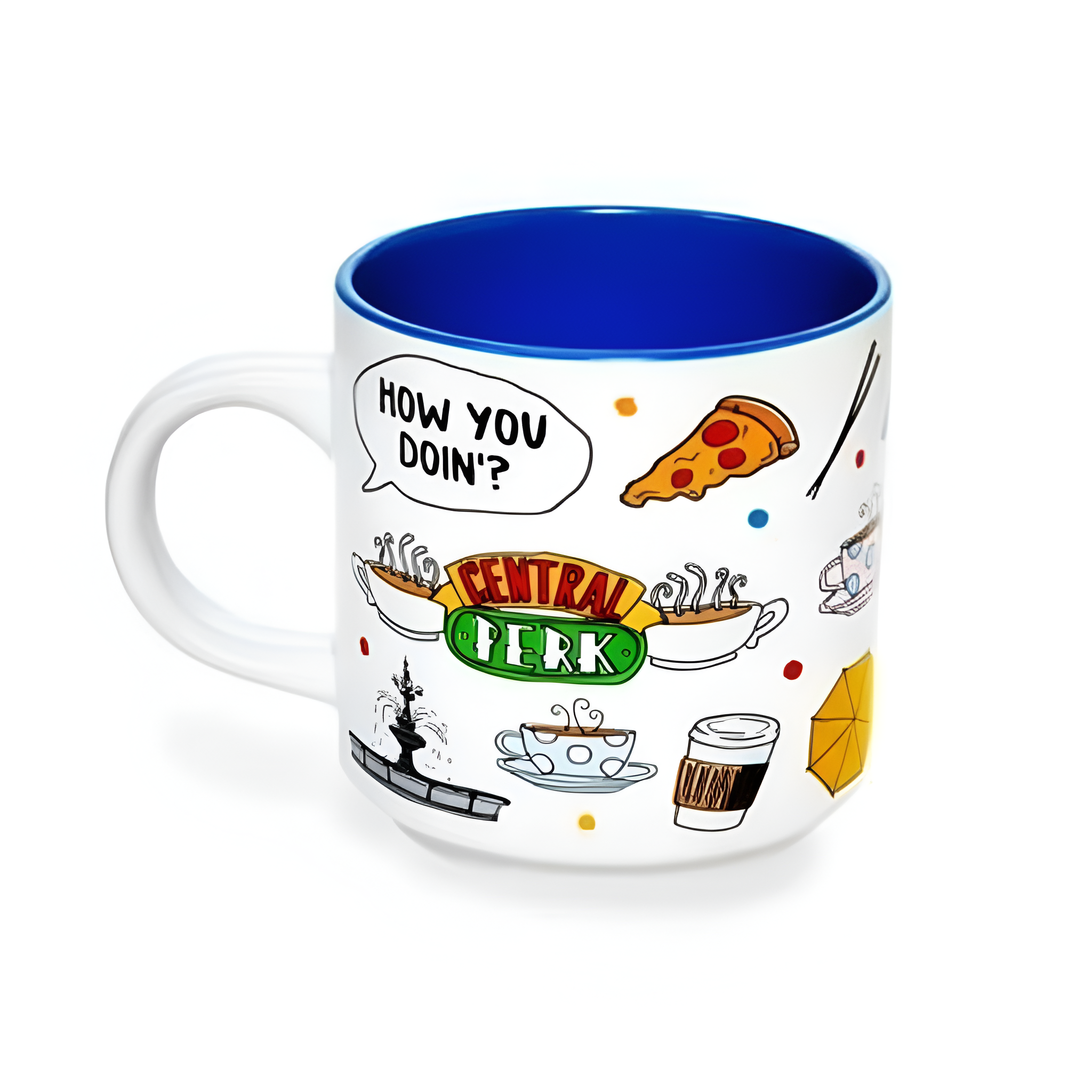 Friends Themed Icons Ceramic Coffee Mug