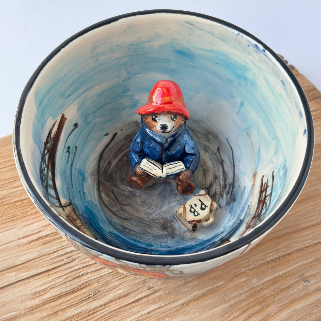 Paddington Bear Character Sculpted Stone Cup