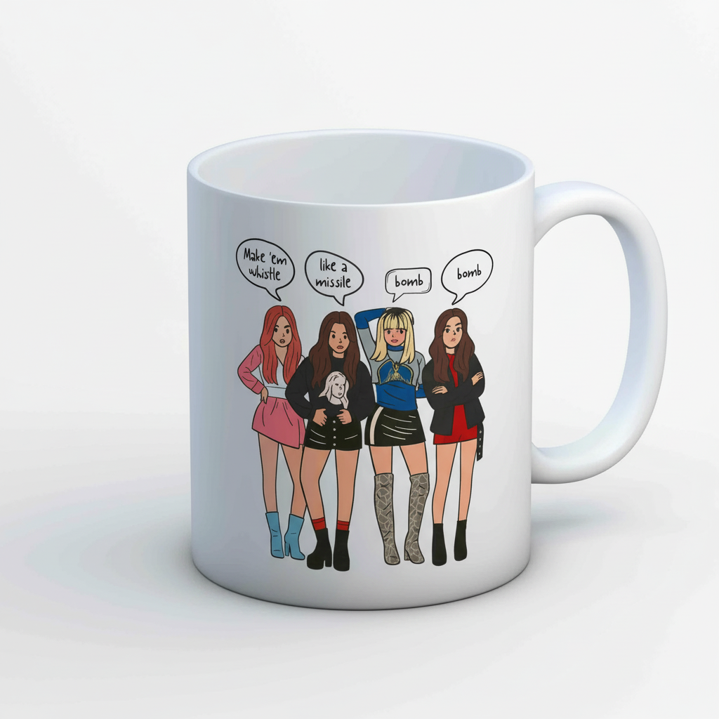 Blackpink Ceramic Beverage Mug With Whistle Design