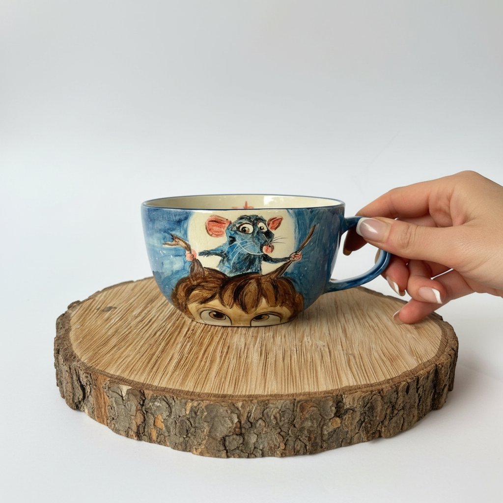 Ratatouille Character Handmade Ceramic Coffee Mug