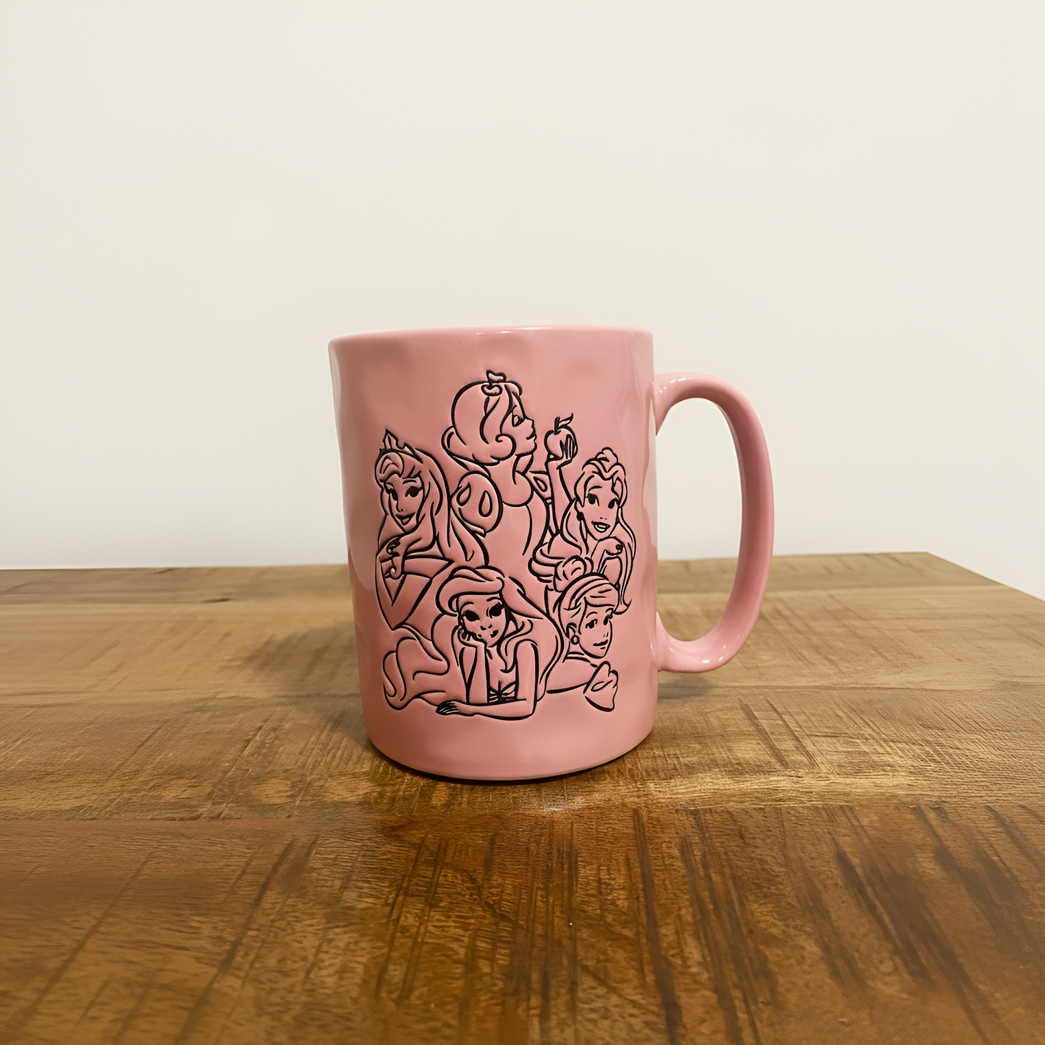 Princess Theme Pink Mug Stylish Ceramic Coffee Cup for Home Decor