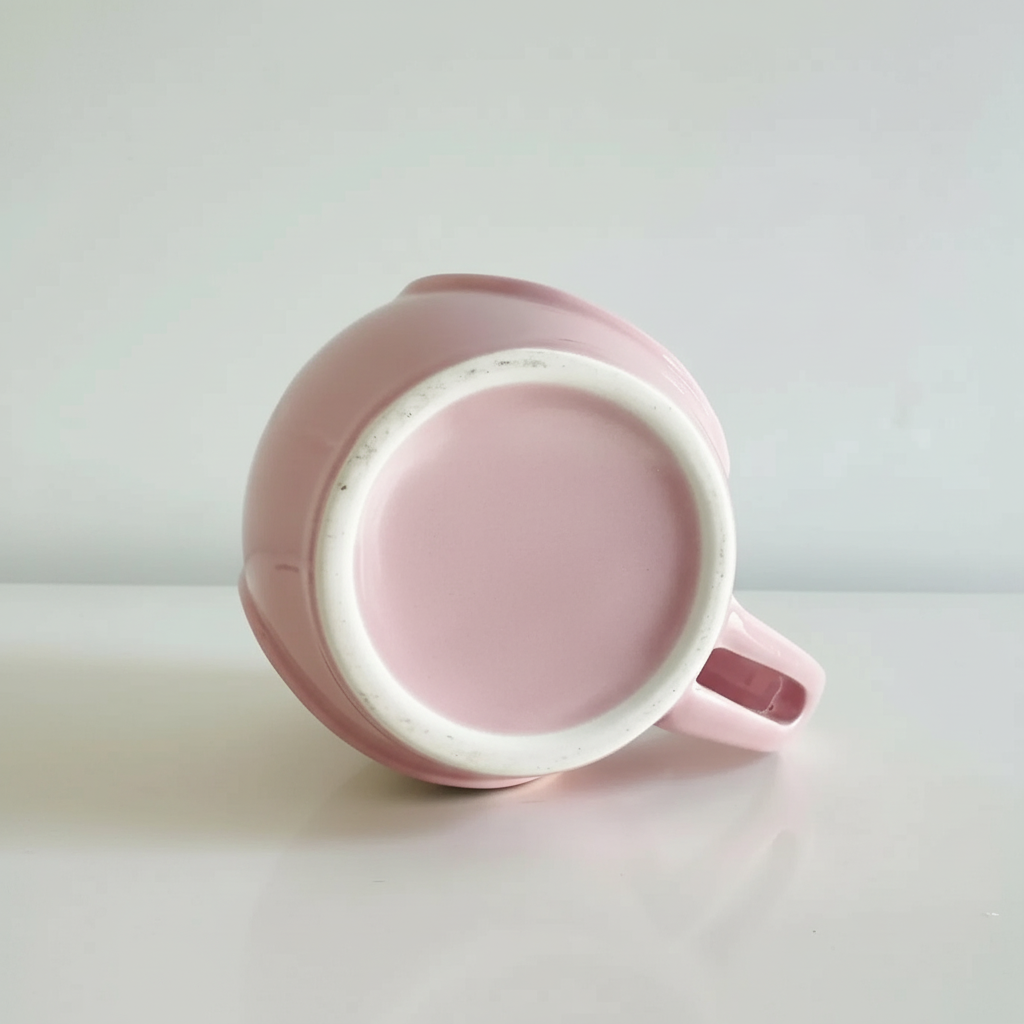 Vintage Hello Kitty Pink Ceramic Balloon Mug Sanrio 2000s