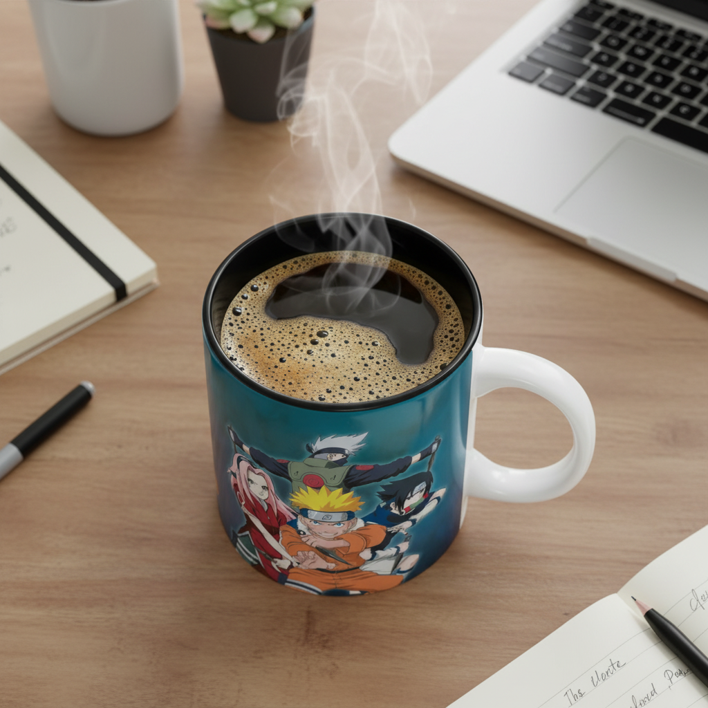 Naruto - Mug - 320 Ml - Equipe 7 Vs Haku/Zabuza - Subli -