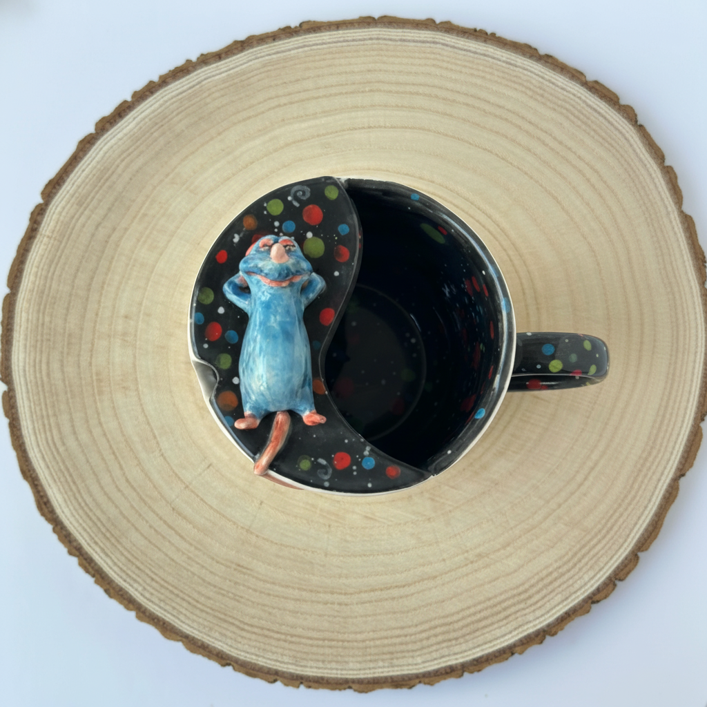 Handmade Ceramic Glazed Beverage Mug Cup