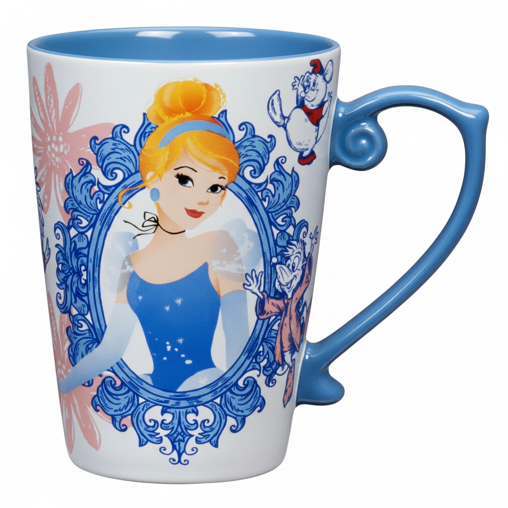 Princess Mug Ariel Snow White Cinderella
