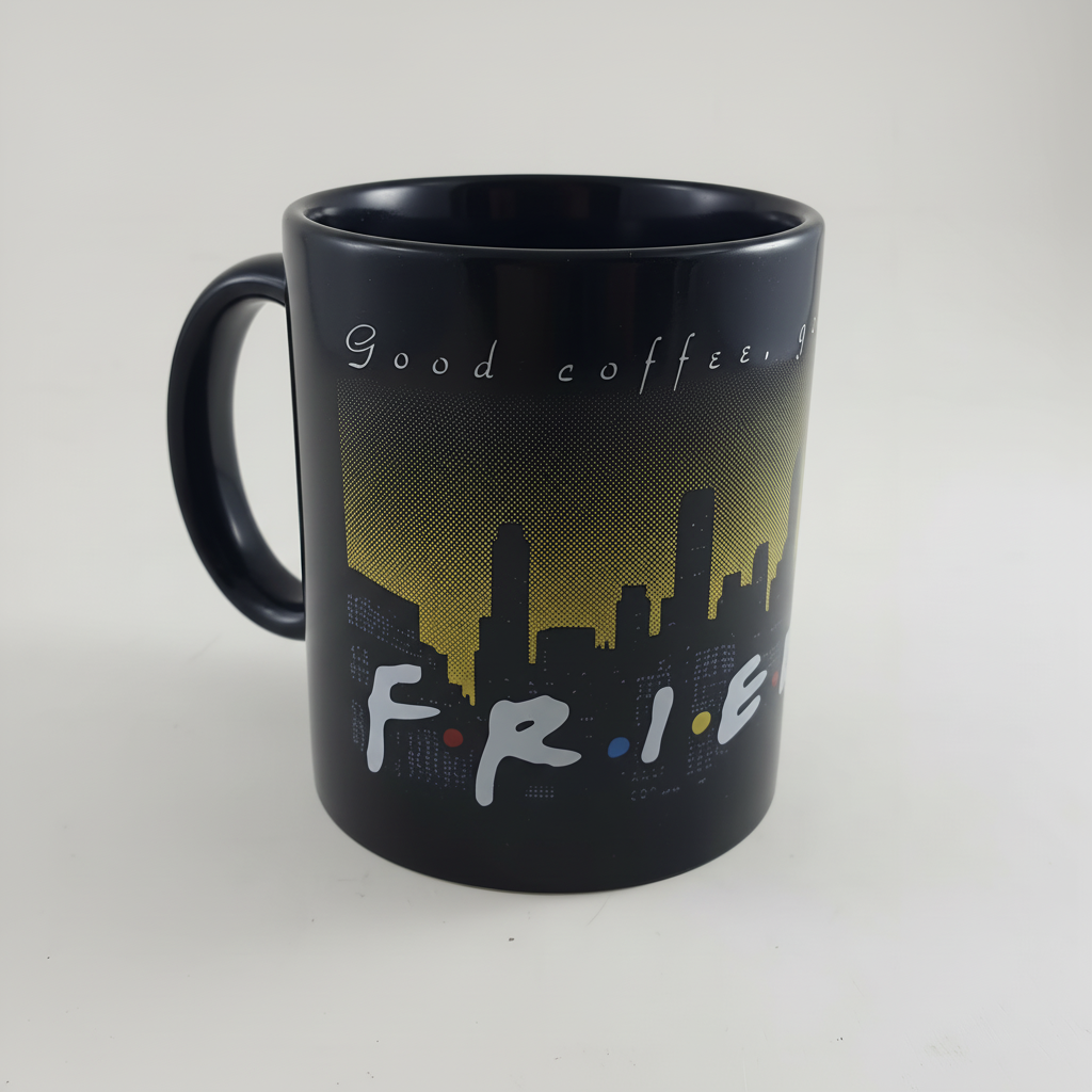 Vintage 90's FRIENDS TV Show "Good Coffee, Good Friends" Mug