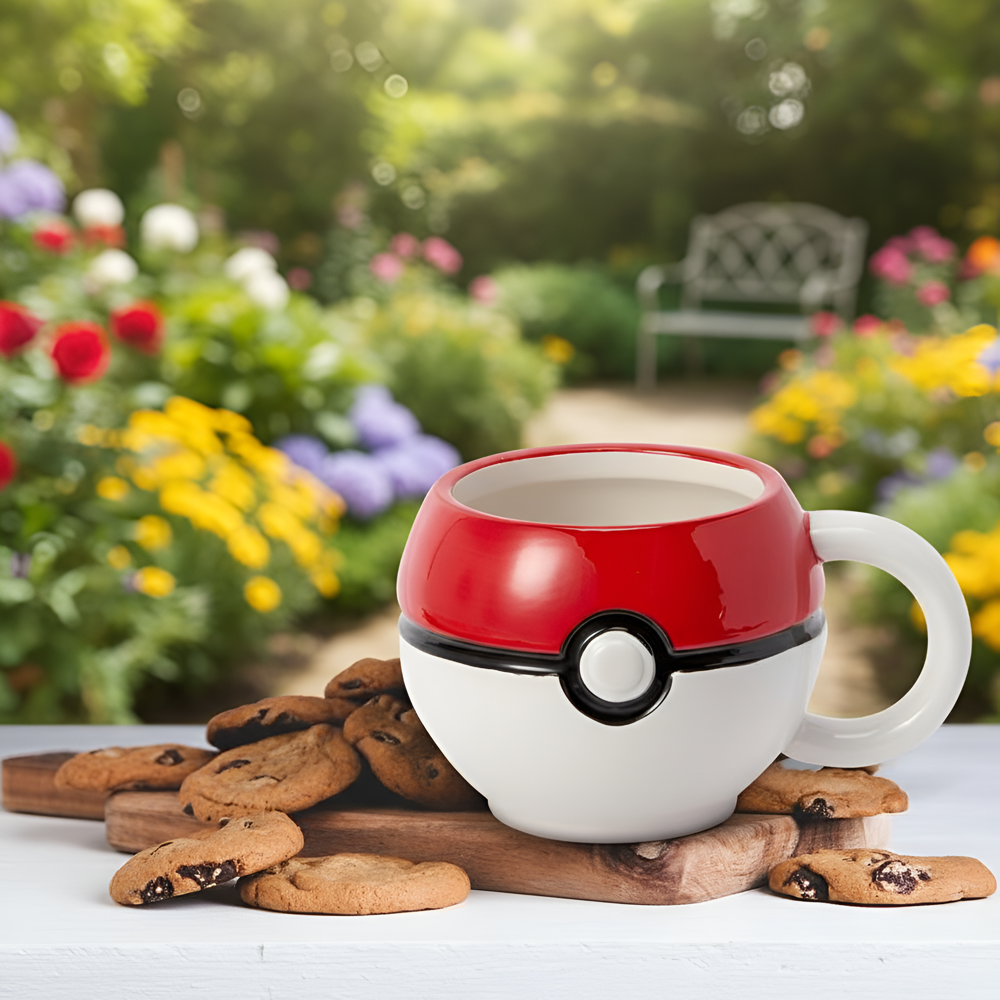 Pokémon Pokéball Mug with Lid Ceramic Coffee and Tea Cup for Fans