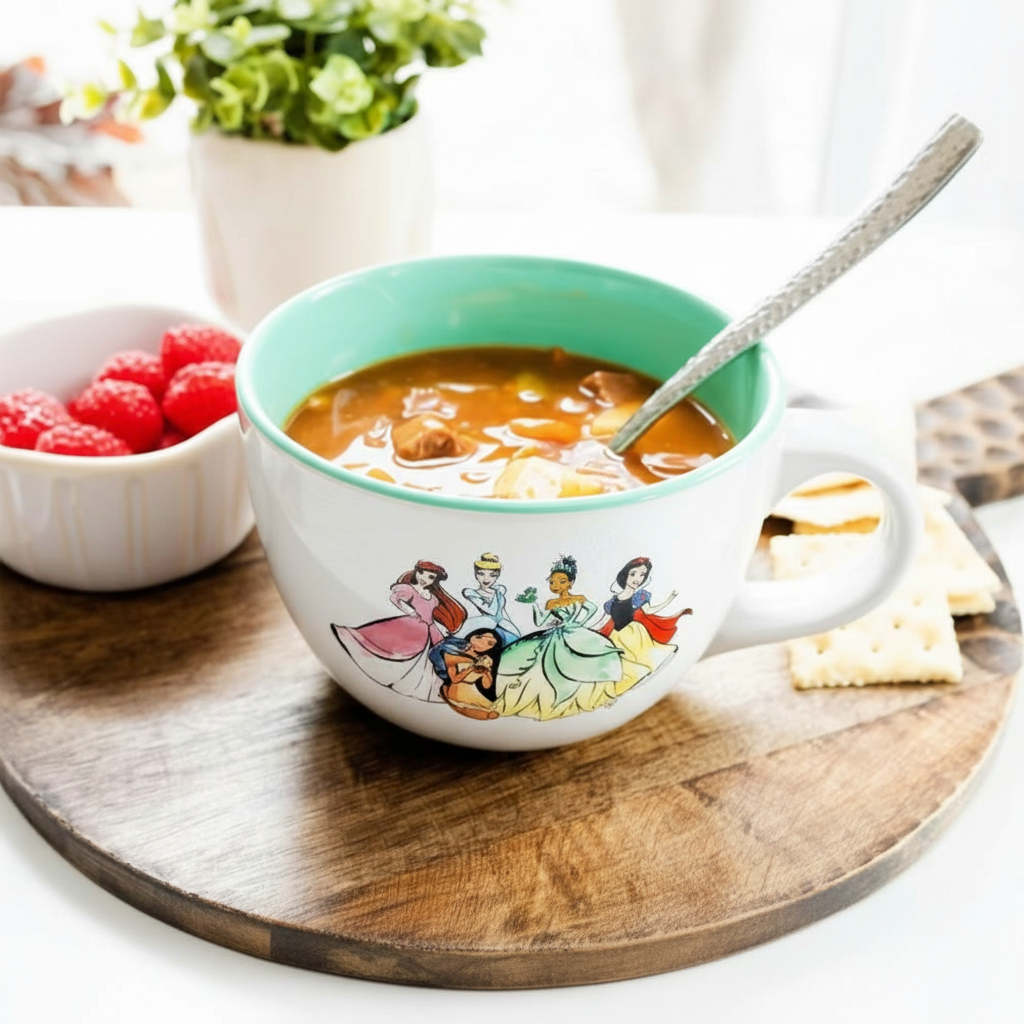 Silver Buffalo Ceramic Soup Mug