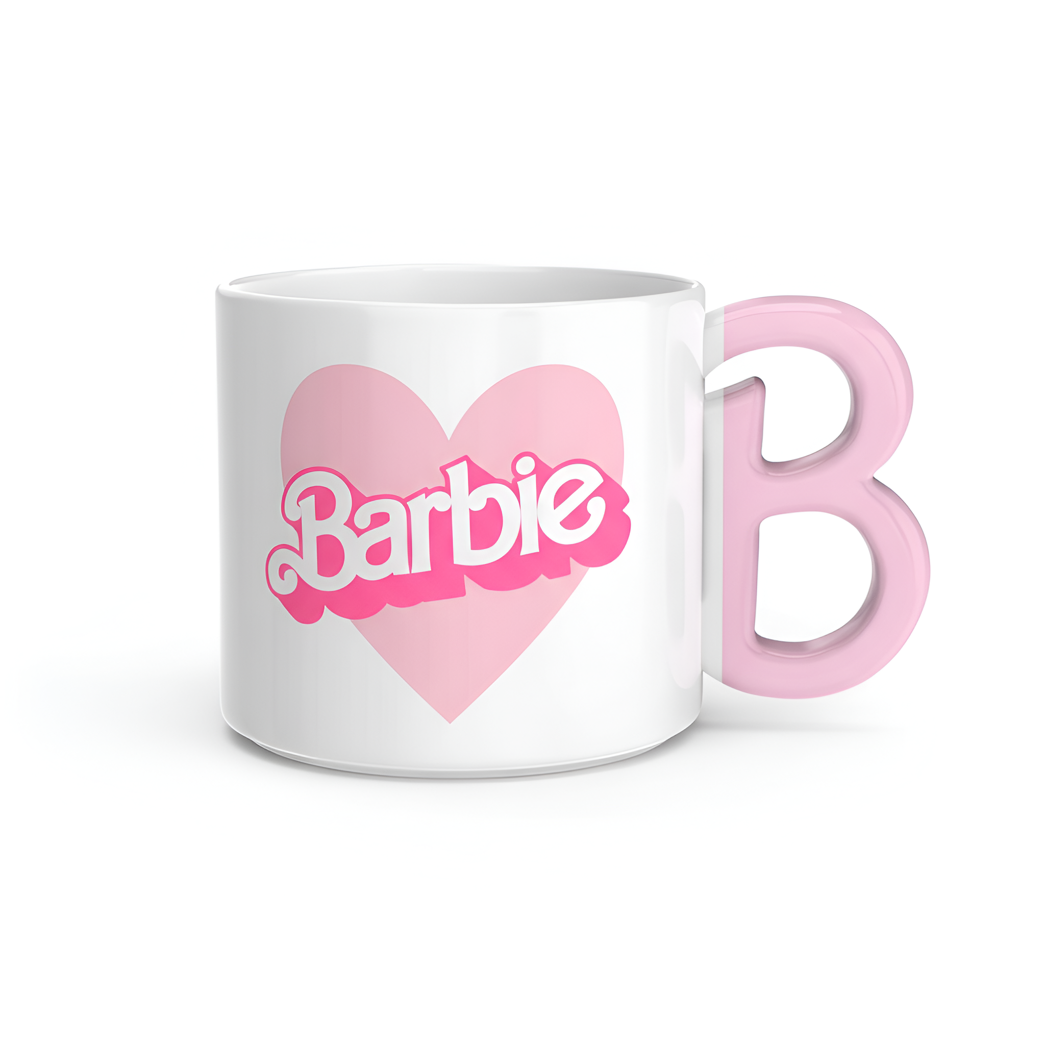 Barbie Ceramic Coffee Mug 15oz Sculpted Handle Collectible Keepsake