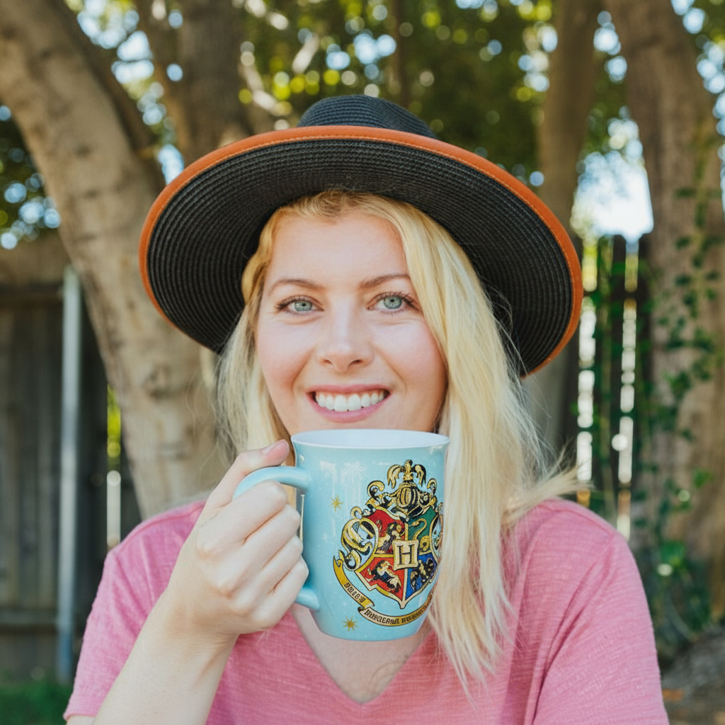 Harry Potter Hogwarts Holiday Wide-Rim Ceramic Latte Mug