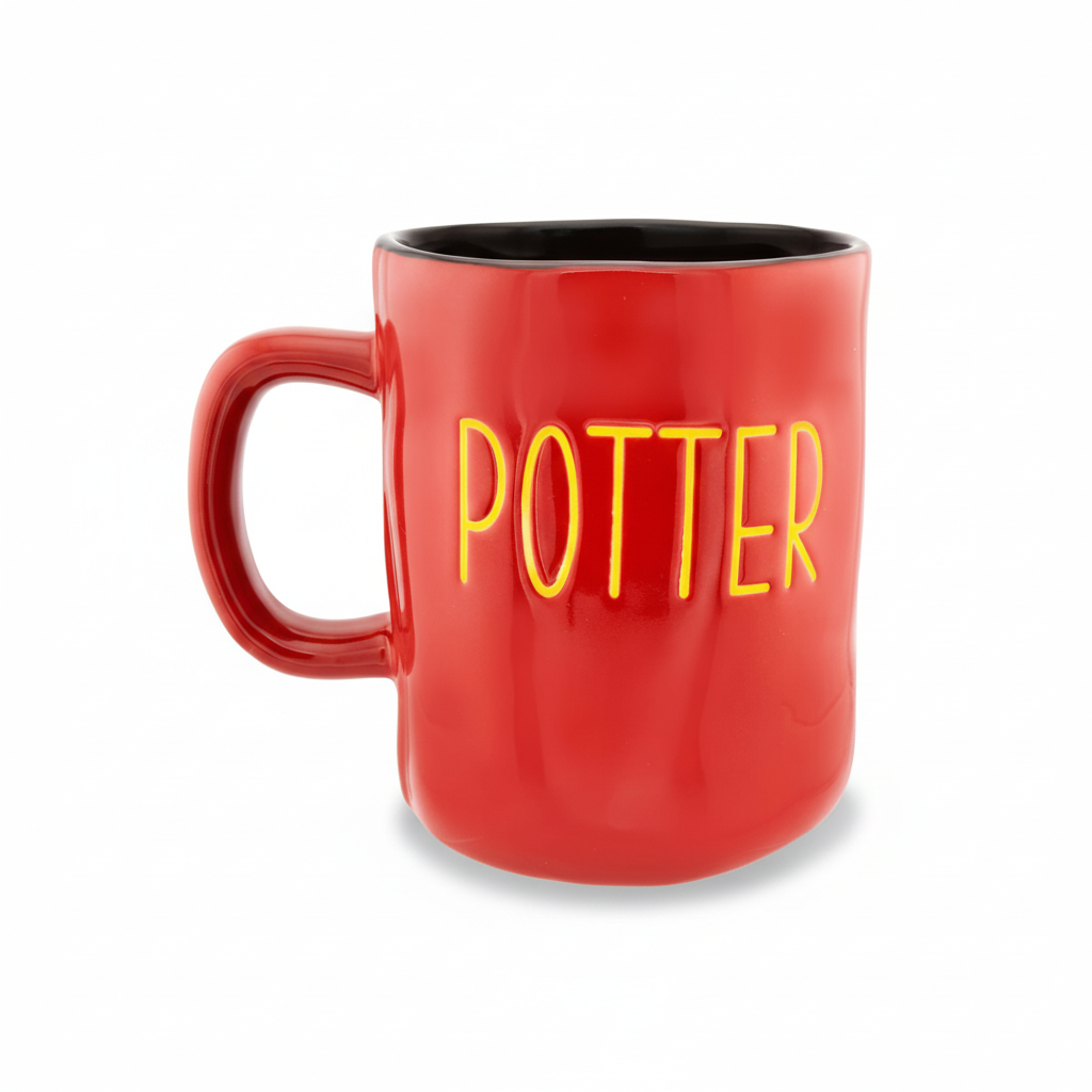 Wax Resist Ceramic Pottery Mug