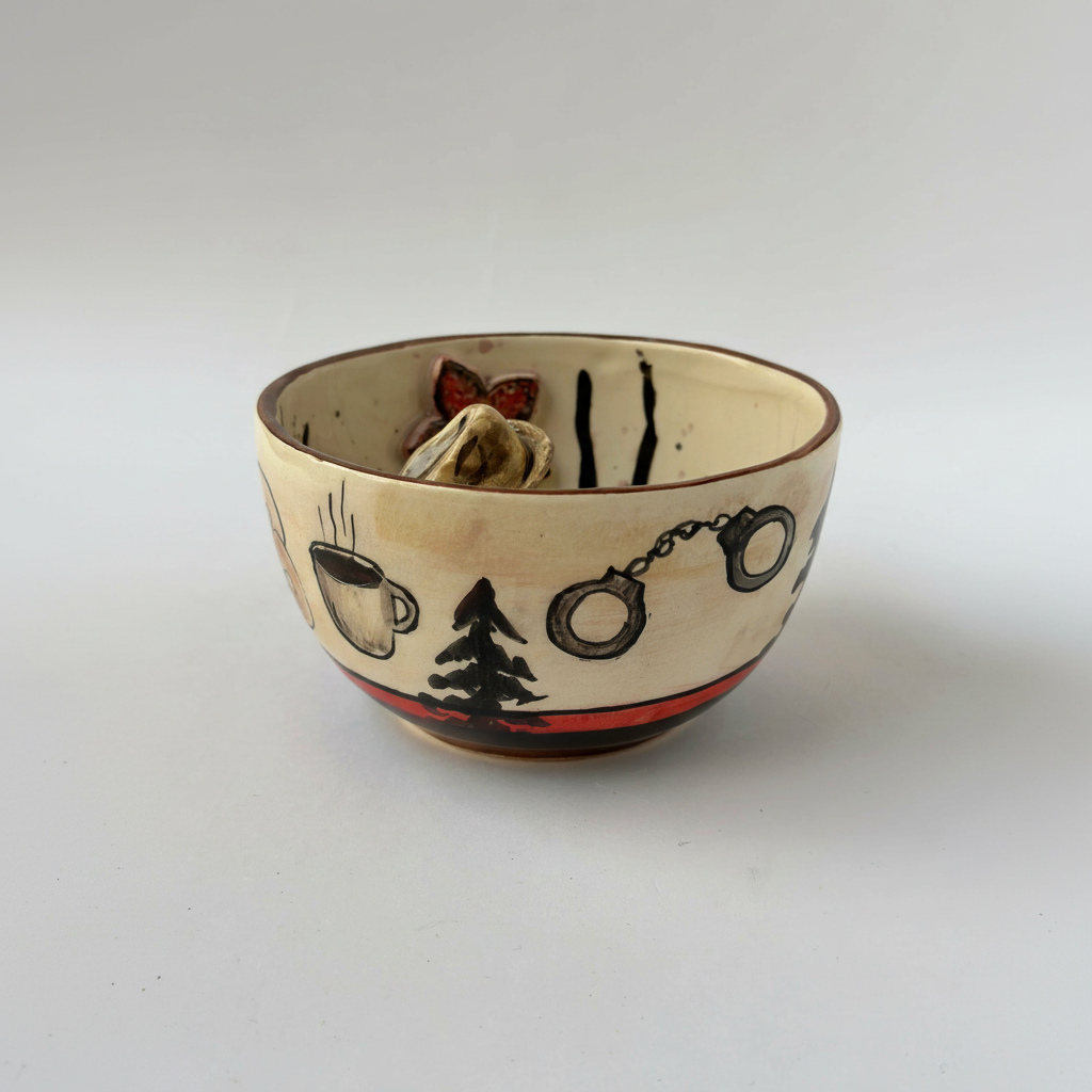 Handmade Ceramic Character Coffee Drinking Mug