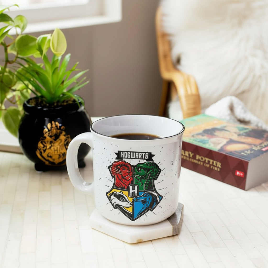 Harry Potter Hogwarts Crest Ceramic Camper Mug