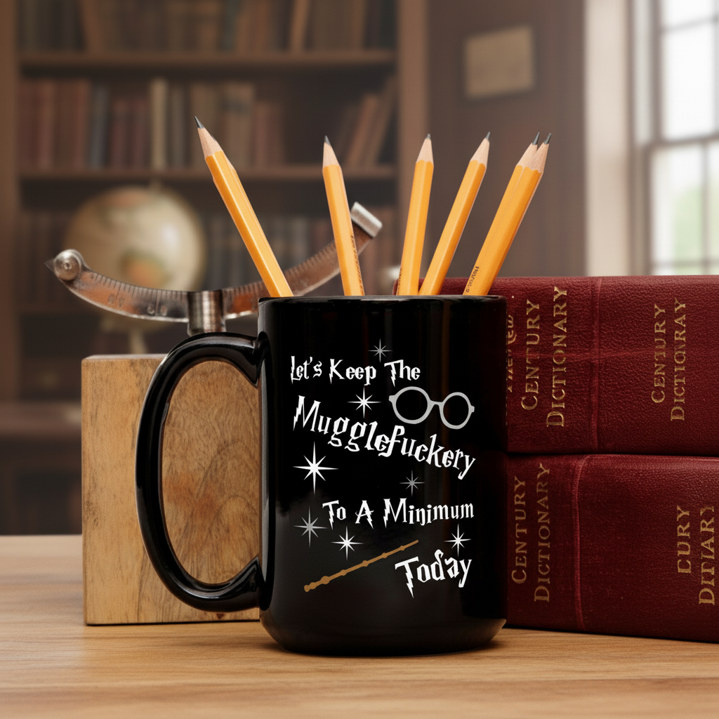 Let Us Keep The Mugglefuckery To A Minimum Today Printed Mug