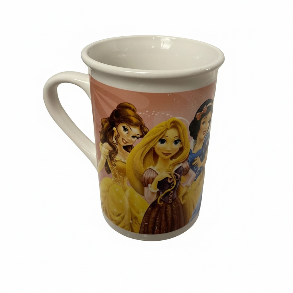 Princess Coffee Cup Mug Rapunzel Snow White Cinderella Aurora Ariel 