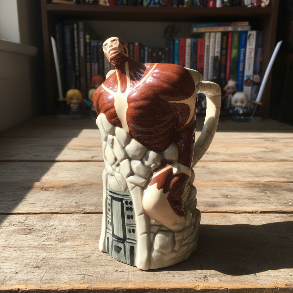 Attack On Titan Inspired Colossal Molded Ceramic Stein Mug