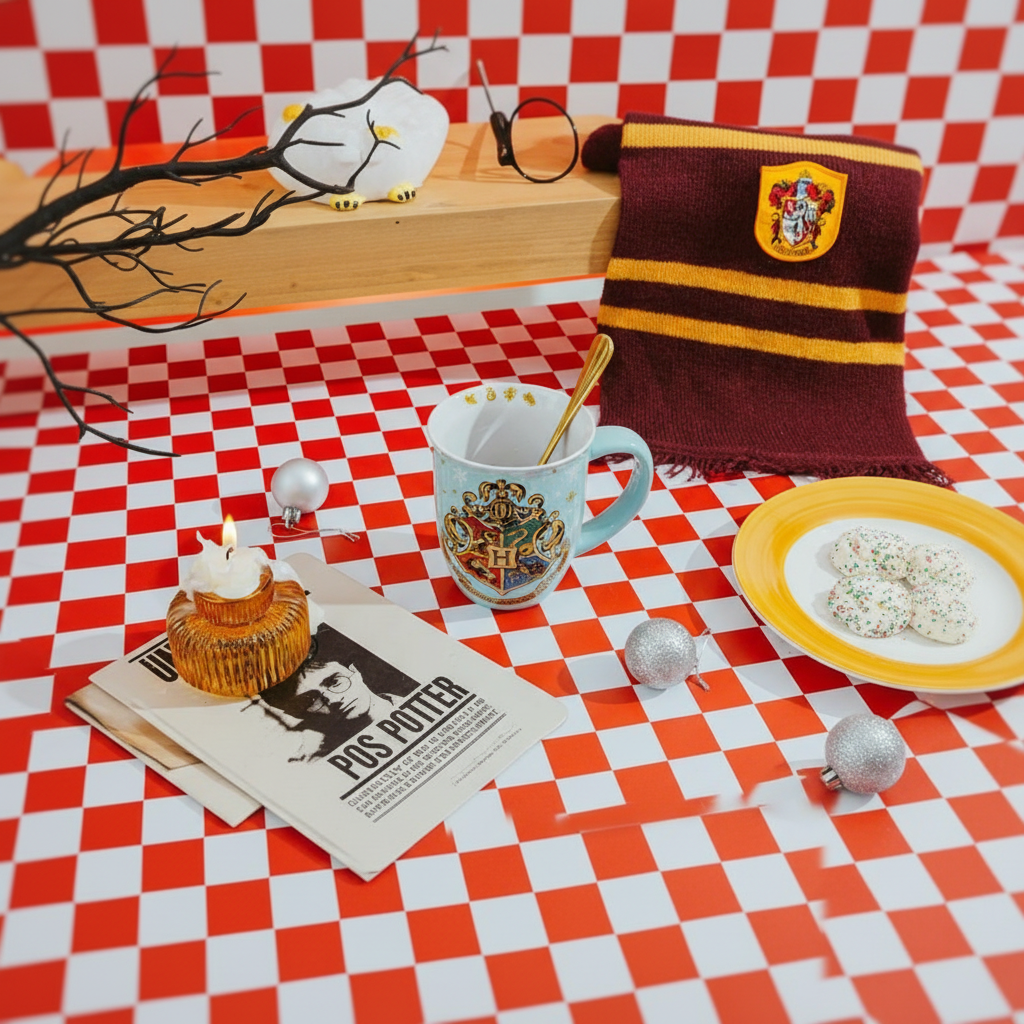 Harry Potter Hogwarts Holiday Wide-Rim Ceramic Latte Mug