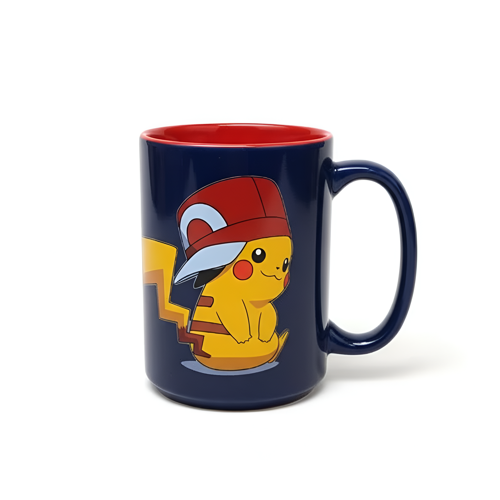 ust Funky Blue Pokemon Pikachu & Ash Ceramic Coffee Cup Mug 16oz
