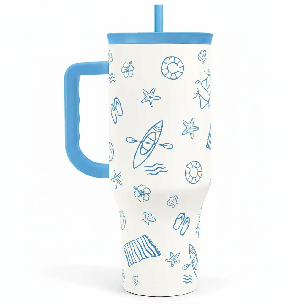 40oz Stainless Steel Insulated Tumbler With Handle For Mom
