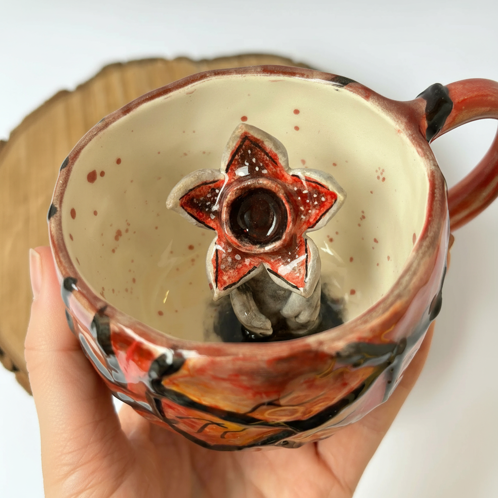 Handcrafted Dragon Ceramic Drinking Mug