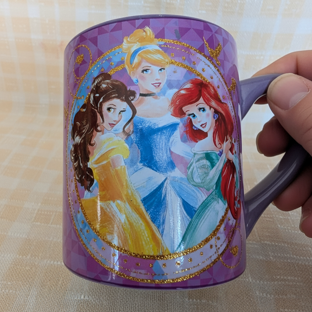 Elegant Princess Trio Design Ceramic Mug