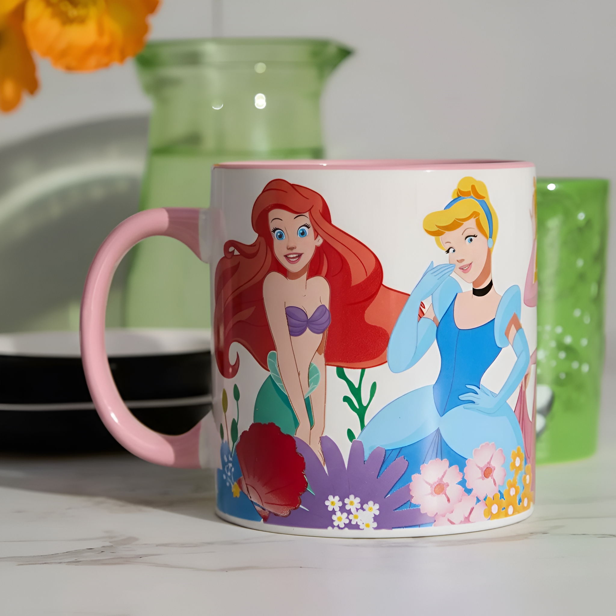 Princess Floral Ceramic Mug Group Portrait Coffee Cup Gift