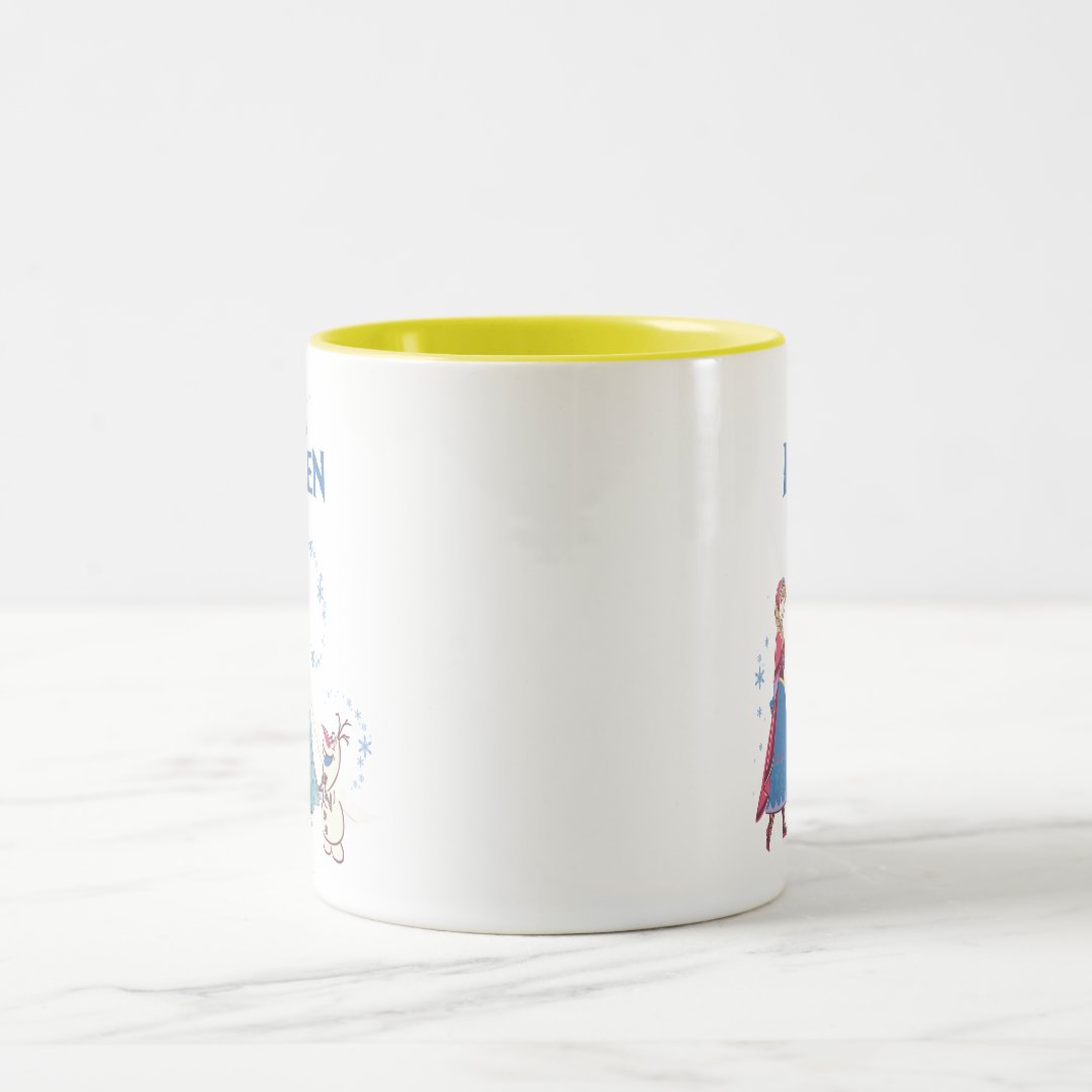 Elsa Anna Olaf Two-Tone Mug 