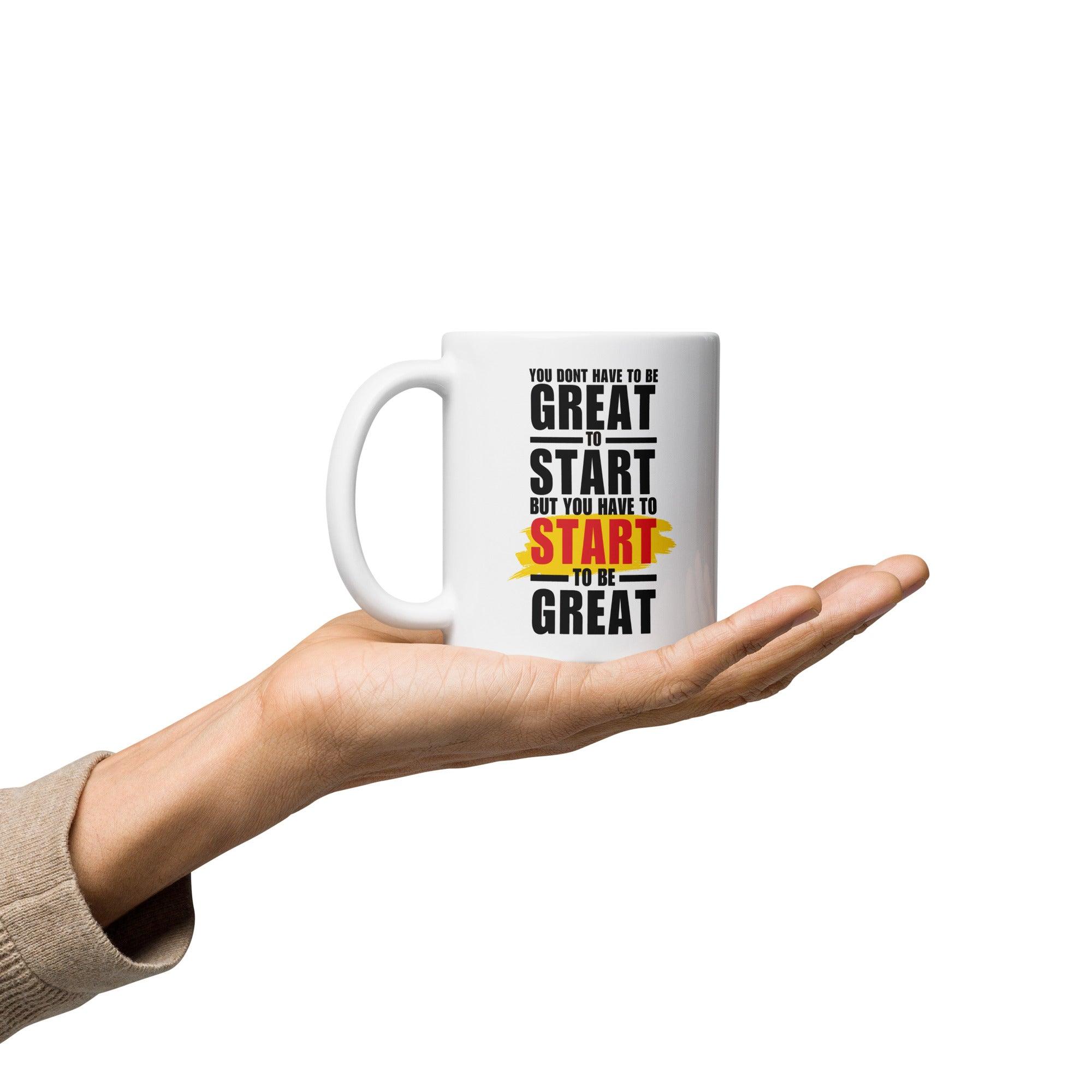 Great Start Quote Mug - Inspire Cups