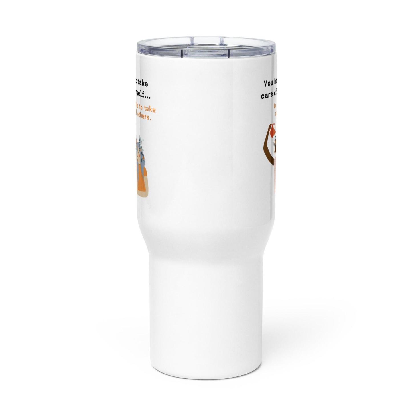 Self Care Travel Mug with Stainless Steel Body and Matte Finish - Inspire Cups