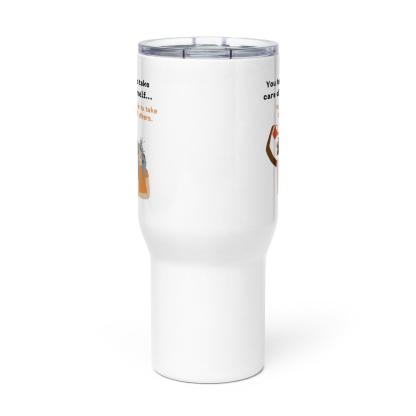 Self Care Travel Mug with Stainless Steel Body and Matte Finish - Inspire Cups