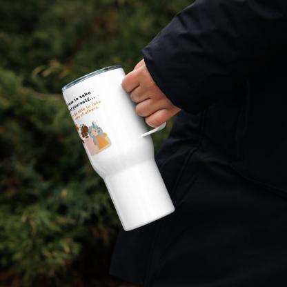 Self Care Travel Mug with Stainless Steel Body and Matte Finish - Inspire Cups