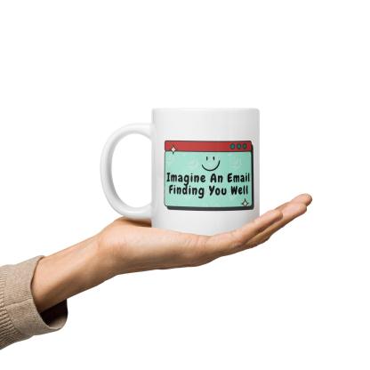 Imagine an Email Whimsical Email Printed Mug For Gifting - Inspire Cups