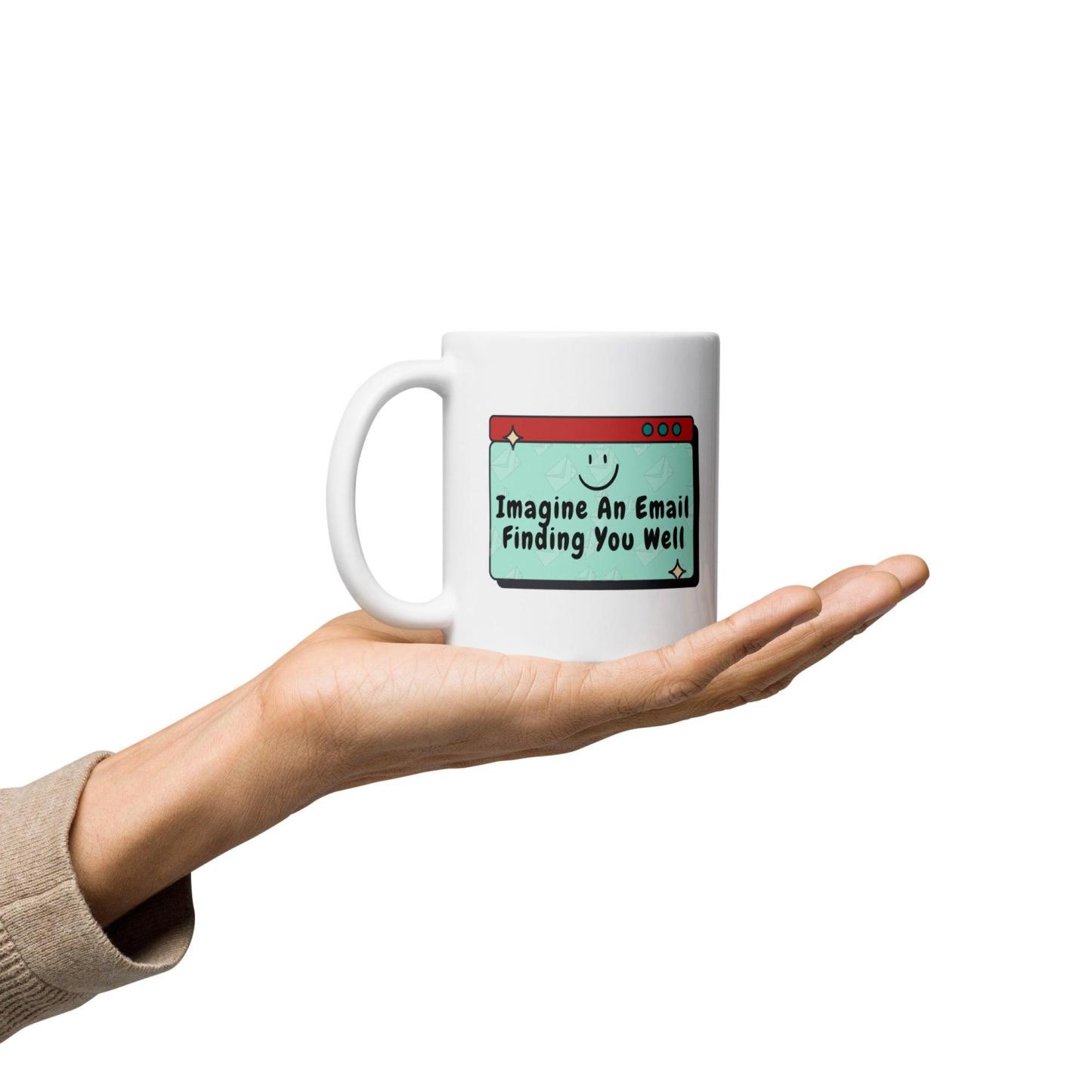 Imagine an Email Whimsical Email Printed Mug For Gifting - Inspire Cups
