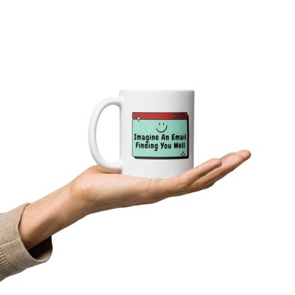 Imagine an Email Whimsical Email Printed Mug For Gifting - Inspire Cups