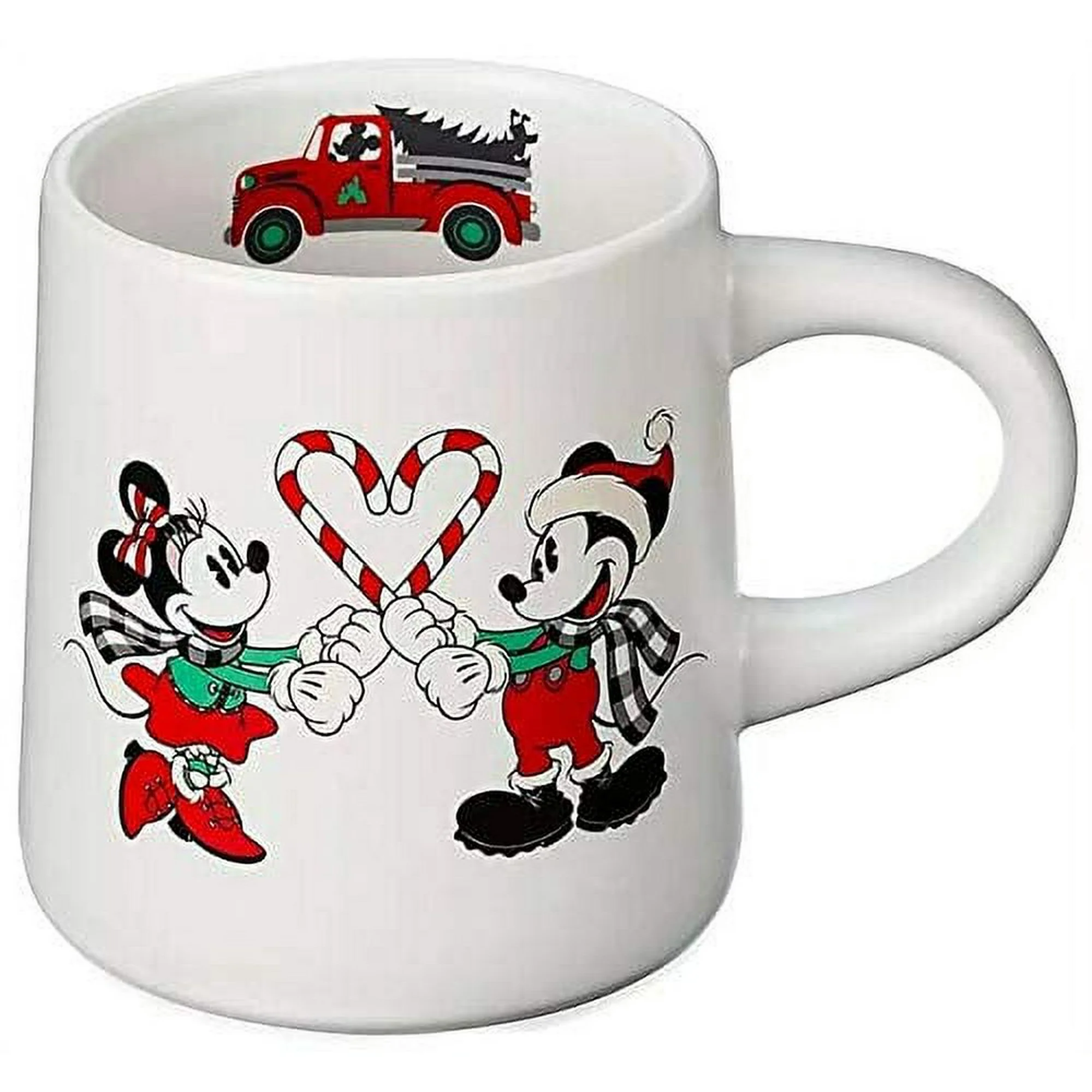 Yuletide Santa Mickey and Minnie Mug