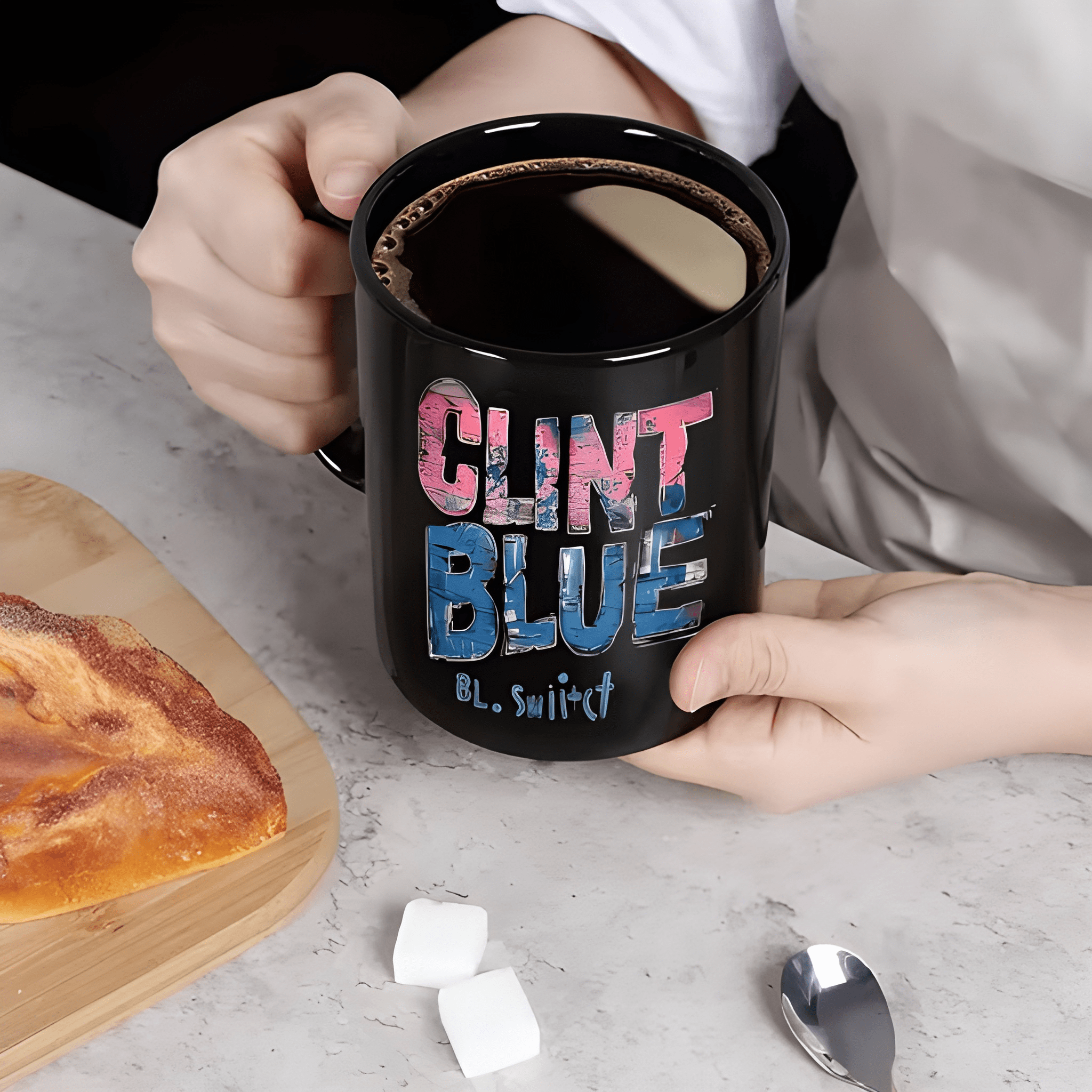 1pc a Unique Clint Blue BL. Swift Mug