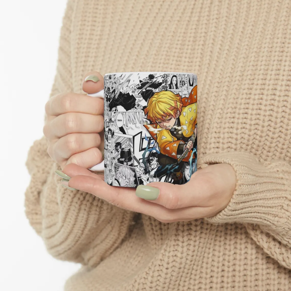 Lightning Design Mug  Demon Slayer Anime Ceramic Mug