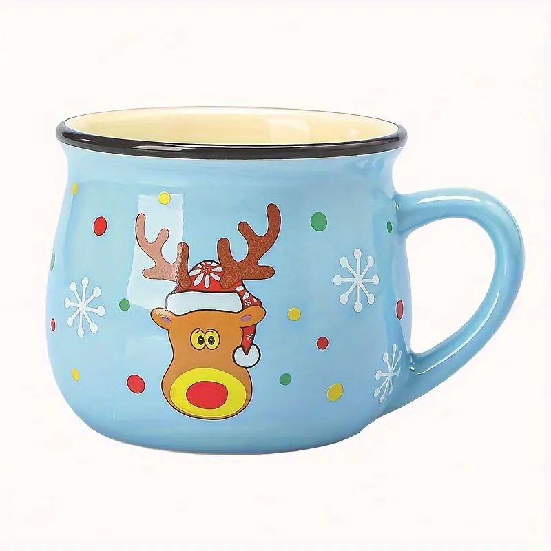 Pack Of 2 Ceramic Christmas Holiday Coffee Mugs 