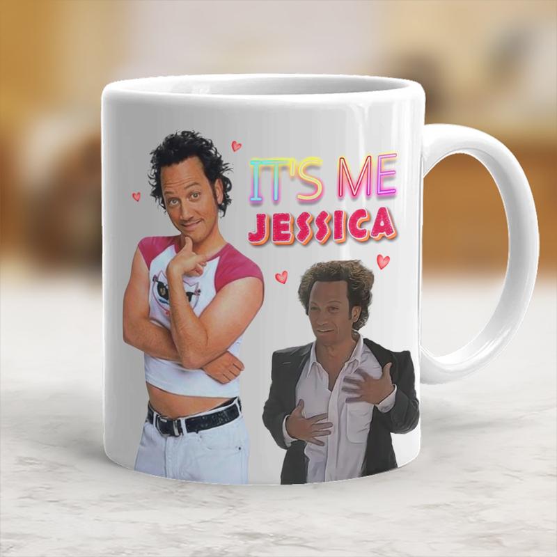 Its Me Jessica Printed Ceramic Christmas Coffee Mug
