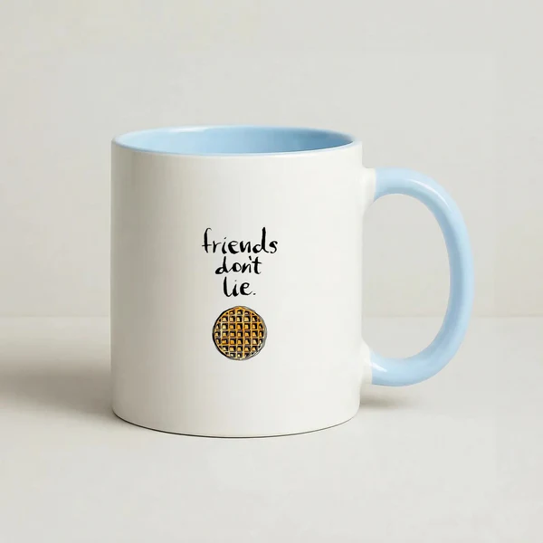 Friends Don't Lie Waffle Mug