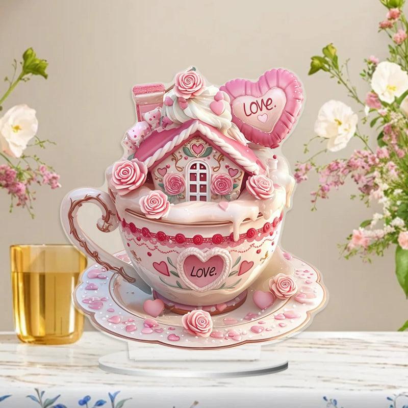 Teacup Cottage With Floral Accents - Inspire Cups