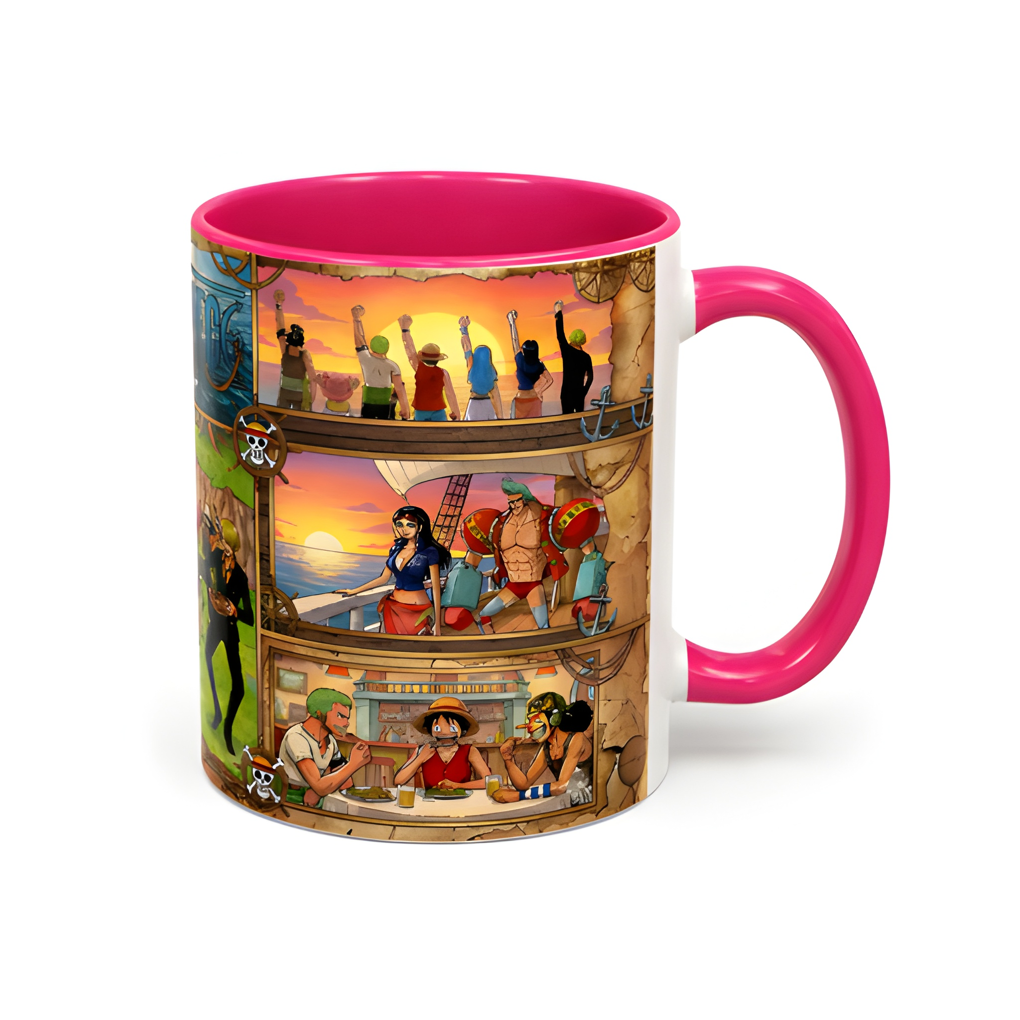 One Piece Crew Montage Coffee Collage Mug | Accent Mug 11oz 15oz