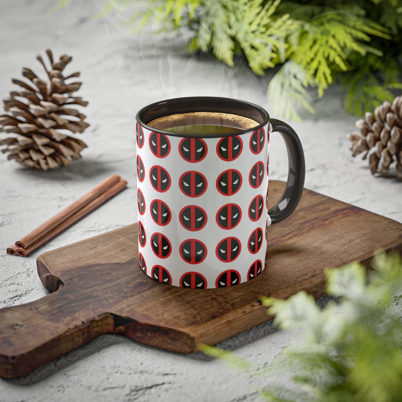 Deadpool Mask Pattern Colorful Mug 