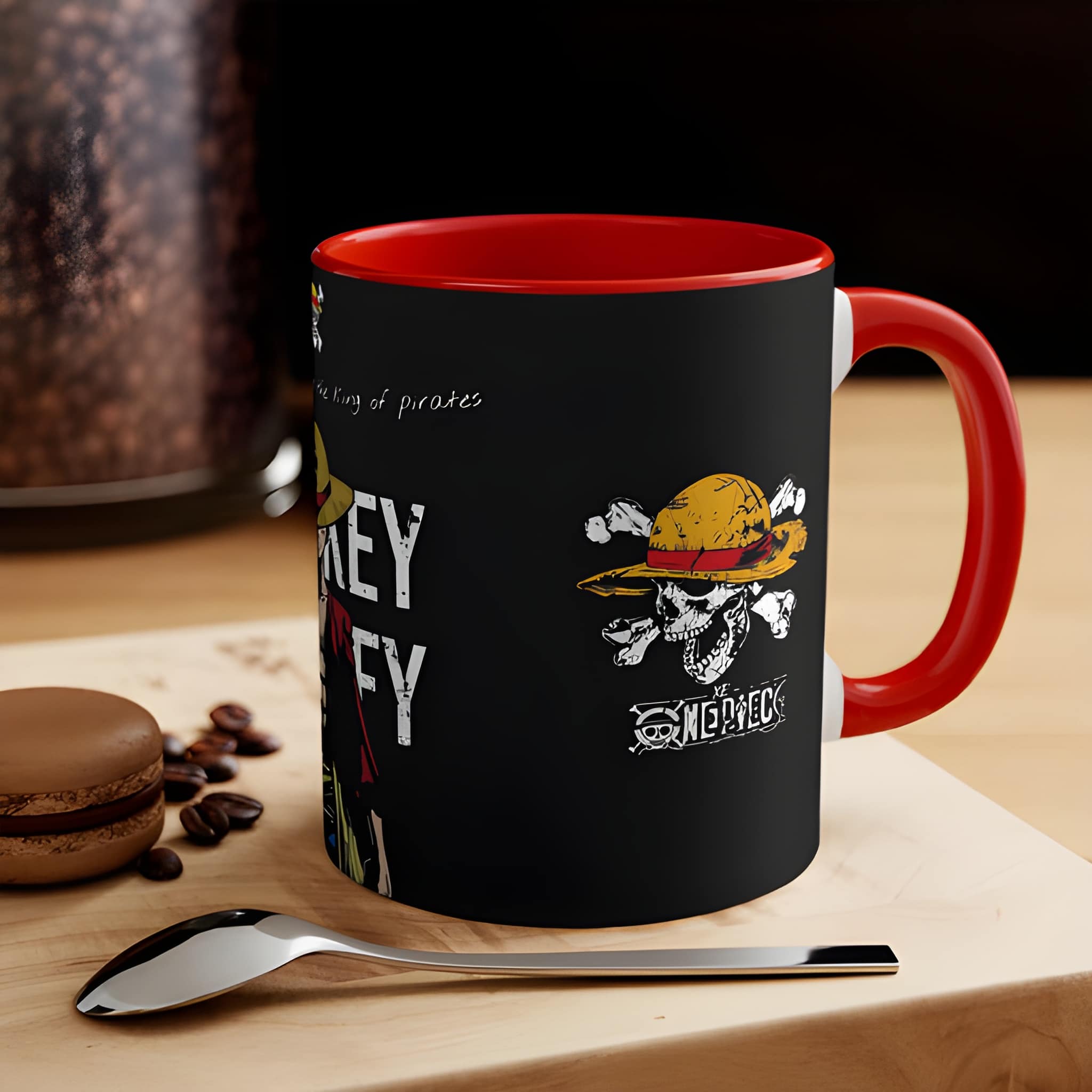 Monkey D. Luffy Mug | Anime Pirate Straw Hat Crew Accent Mug, One Piece Mug, Gift For Him Or Her, Manga fans gift